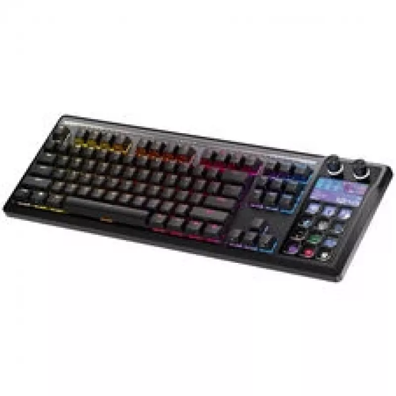 Corsair Galleon 100 SD žaidimų klaviatūra, pilno dydžio, integruotas Stream Deck, keičiami jungikliai, DE - juoda