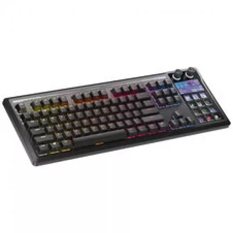 Corsair Galleon 100 SD žaidimų klaviatūra, pilno dydžio, integruotas Stream Deck, keičiami jungikliai, DE - juoda