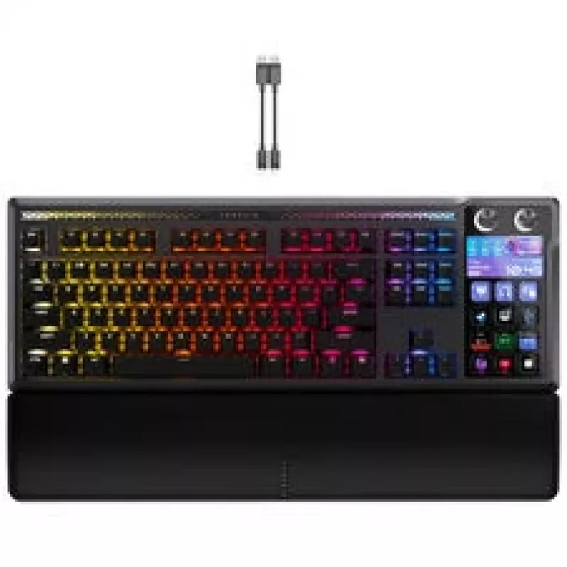 Corsair Galleon 100 SD žaidimų klaviatūra, pilno dydžio, integruotas Stream Deck, keičiami jungikliai, DE - juoda