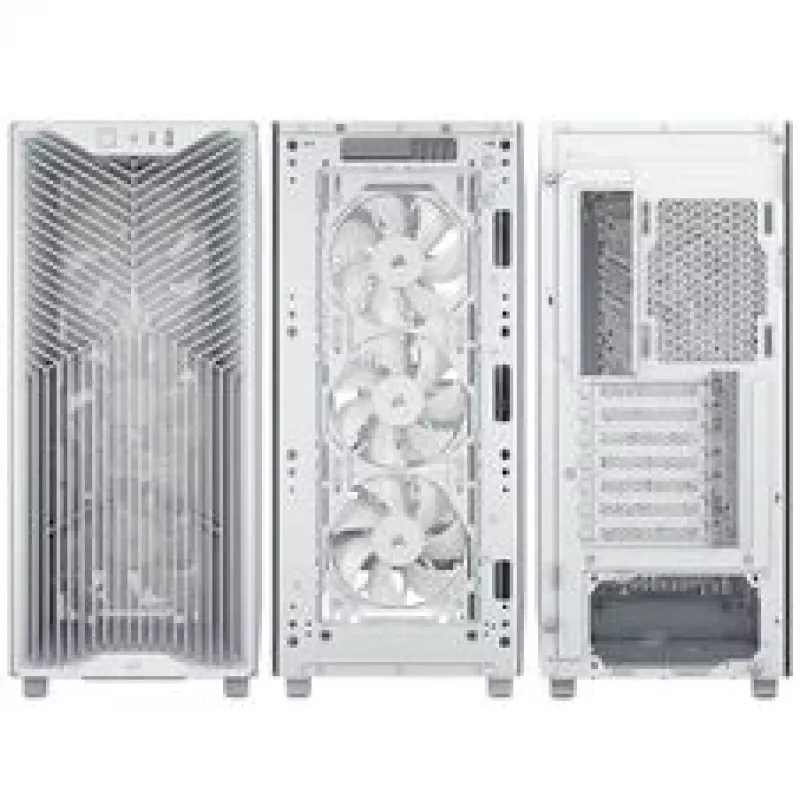 Corsair 3200D RS PC korpusas, Midi-Tower, ATX, grūdintas stiklas - baltas