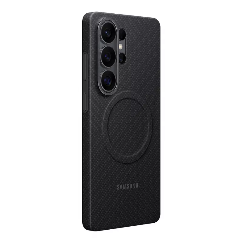 SAMSUNG anglies pluošto magnetinis dėklas Galaxy S26 Ultra juodas (EF-KS948SNEGWW)
