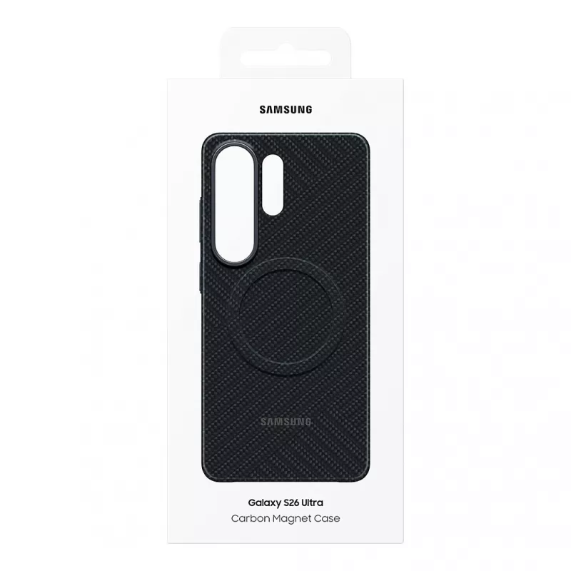 SAMSUNG anglies pluošto magnetinis dėklas Galaxy S26 Ultra juodas (EF-KS948SNEGWW)