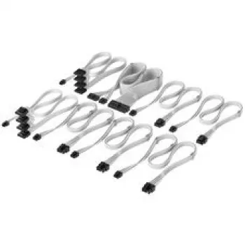 Corsair Premium Sleeved DC Cable Pro Kit, skirta Type-5 maitinimo šaltiniui - balta