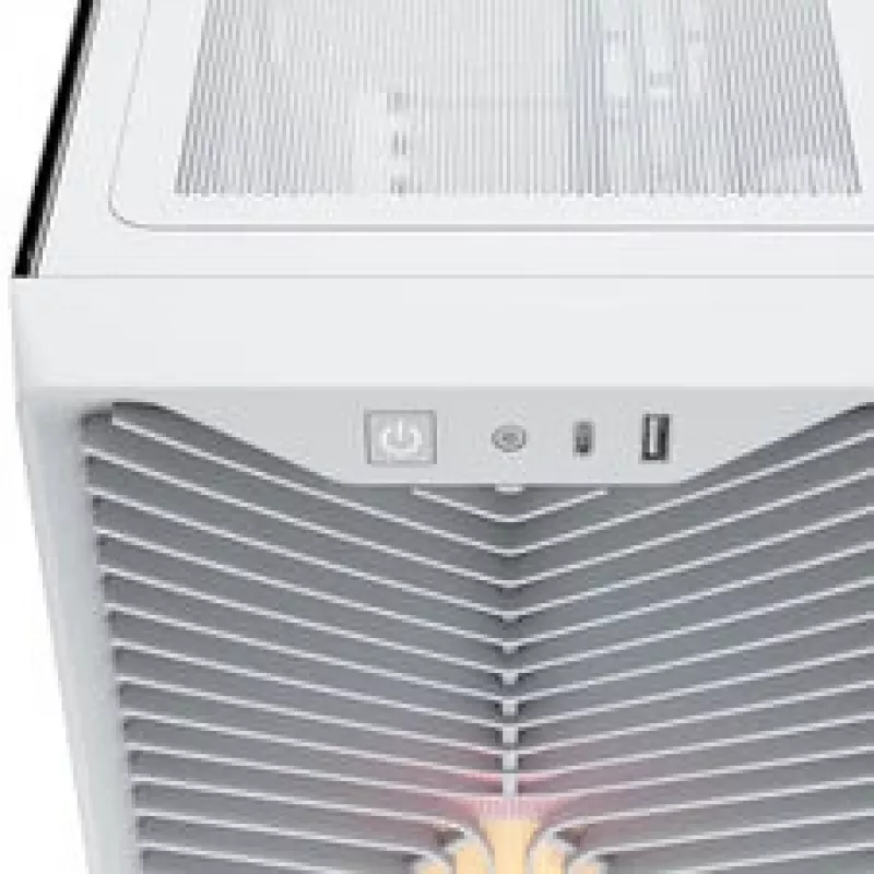 Corsair 3200D RS ARGB korpusas, Midi-Tower, ATX, grūdintas stiklas - Baltas