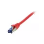 Synergy21 Patch laidas RJ45, CAT6A 500MHz, 1,0 m, raudonas, S-STP (S/FTP), TPE/LSZH (Superflex), AWG26