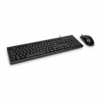 Klaviatūra Inter-Tech KM-3149R su pele, laidinė USB, QWERTY, namams