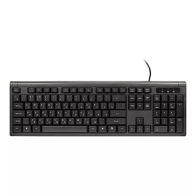 Klaviatūra Inter-Tech KM-3149R su pele, laidinė USB, QWERTY, namams