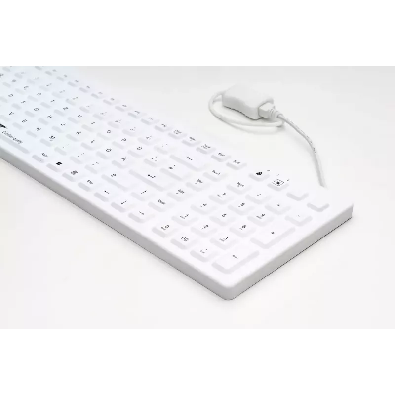 Medicininė klaviatūra GETT CleanType Prime Pro+ Medical German White
