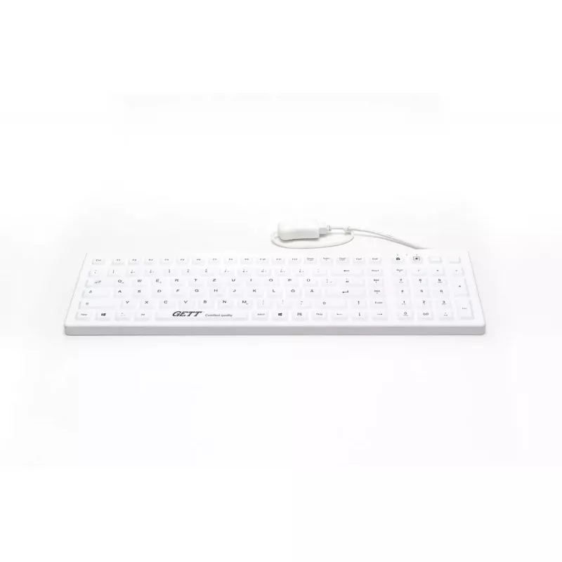 Medicininė klaviatūra GETT CleanType Prime Pro+ Medical German White