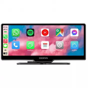 Automobilinis vaizdo registratorius 70mai DDPAI M5S su 8,9 colių lietimui jautriu ekranu, 1440p priekine kamera, Bluetooth 5.0, 5 GHz Wi‑Fi
