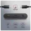 Išorinis korpusas AXAGON EEM2-20GD USB-C 20 Gbps dviems M.2 NVMe SSD su aparatiniu klonavimu