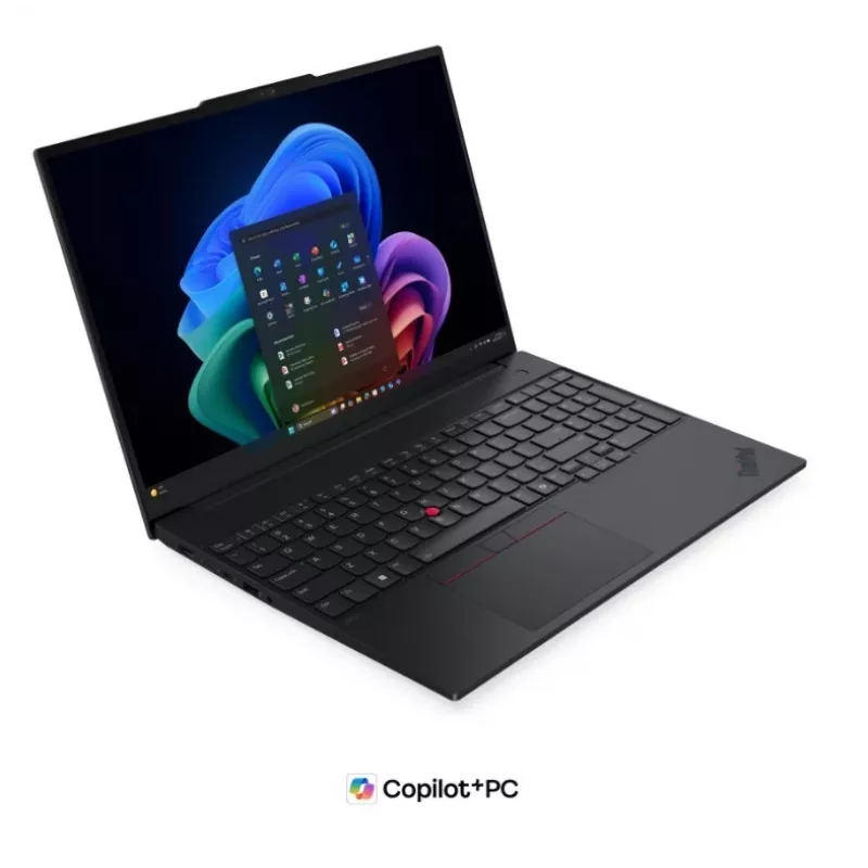 Nešiojamas kompiuteris Lenovo ThinkPad E16 Gen 3, Intel Core Ultra 7 256V, 16GB RAM, 512GB SSD, 16 colių WUXGA, Windows 11 Pro, juodas