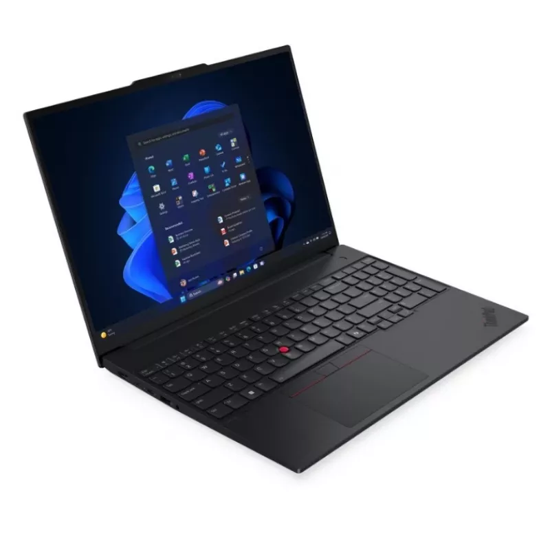 Nešiojamas kompiuteris Lenovo ThinkPad E16 Gen 3, Intel Core Ultra 7 256V, 16GB RAM, 512GB SSD, 16 colių WUXGA, Windows 11 Pro, juodas