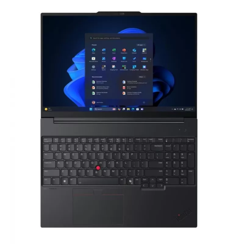 Nešiojamas kompiuteris Lenovo ThinkPad E16 Gen 3, Intel Core Ultra 7 256V, 16GB RAM, 512GB SSD, 16 colių WUXGA, Windows 11 Pro, juodas