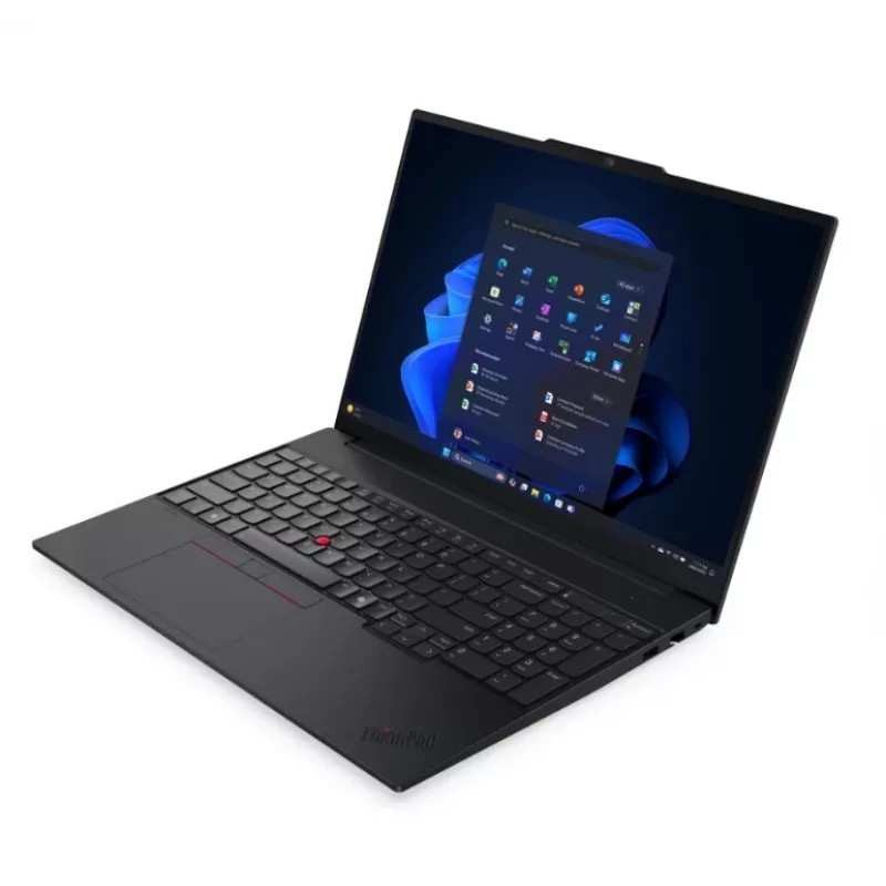 Nešiojamas kompiuteris Lenovo ThinkPad E16 Gen 3, Intel Core Ultra 7 256V, 16GB RAM, 512GB SSD, 16 colių WUXGA, Windows 11 Pro, juodas