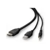 KVM kabelis Belkin F1DN1CCBL – HDMI į USB A/B su garsu, USB klaviatūros ir pelės prievadais, 3 m