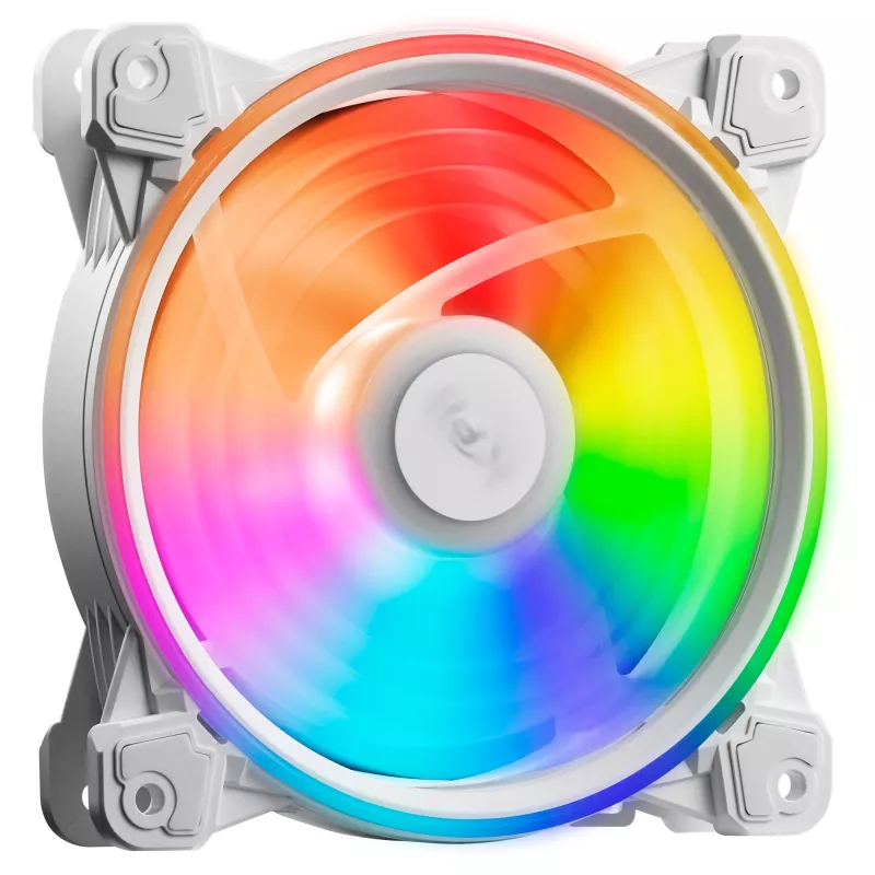 XPG HURRICANE 120 ARGB PWM Baltas ventiliatorius, 12 cm, 600-2000 RPM, baltas