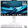Viskas viename kompiuteris MSI Pro AP242P 14M-691EU — 23,8 colio FHD IPS, Intel Core i5-14400, 16 GB DDR5, 512 GB SSD, Windows 11 Pro, Wi‑Fi 6E, Baltas