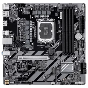 GIGABYTE B860M D3W pagrindinė plokštė – Intel Core Ultra serijos CPU, 4+1+2 fazių VRM, iki 9066MHz DDR5, 2xPCIe 4.0 M.2, 1GbE LAN, USB 3.2 Gen 1