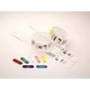 Zebra QuickClip apyrankės raudoni segtukai 275 vnt.