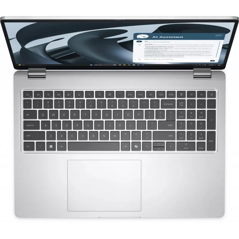 DELL Pro 16 Plus PB16255 Copilot+ PC AMD Ryzen™ AI 7 350 nešiojamas kompiuteris 40,6 cm (16 colių) Full HD+ 32 GB LPDDR5x-SDRAM 512 GB SSD Wi-Fi 7 (802.11be) Windows 11 Pro Platinum, sidabrinis