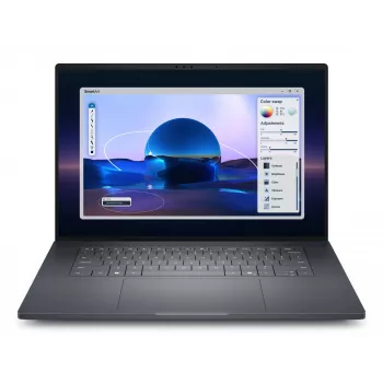 DELL Pro Max 16 Premium MA16250 Mobilioji darbo stotis Intel Core Ultra 9 285H 40,6 cm (16 colių) Full HD+ 64 GB LPDDR5x-SDRAM 1 TB SSD NVIDIA RTX PRO 2000 Blackwell Wi-Fi 7 (802.11be) Windows 11 Pro juoda