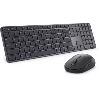 DELL Pro 7 Slim KM726 belaidė klaviatūra su pele, RF Wireless + Bluetooth, QWERTZ, juoda
