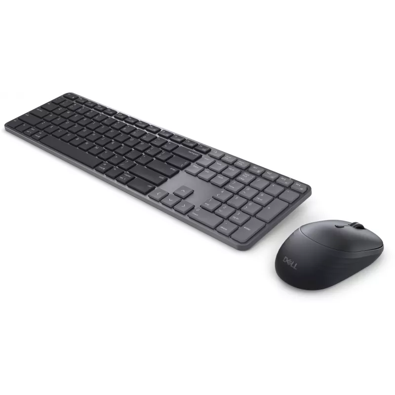 DELL Pro 7 Slim KM726 belaidė klaviatūra su pele, RF Wireless + Bluetooth, QWERTZ, juoda