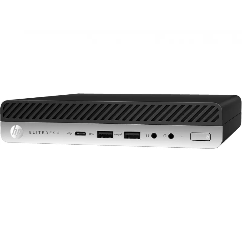 HP EliteDesk 800 G5 Atnaujintas Intel® Core™ i5 i5-9500 8 GB DDR4-SDRAM 256 GB SSD Windows 11 Pro Mini PC Juoda, Sidabrinė