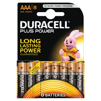 Duracell MN2400B8 AAA šarminė baterija, 1,5 V, 8 vnt.