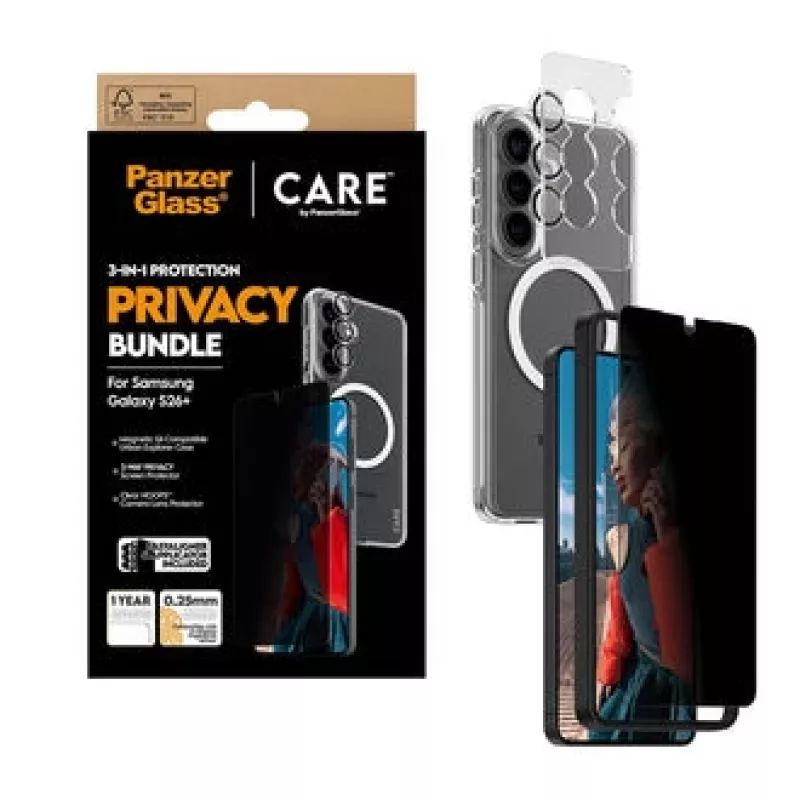 PanzerGlass CR94821 dėklas telefonui 17 cm (6,7 colio) Juodas, Skaidrus