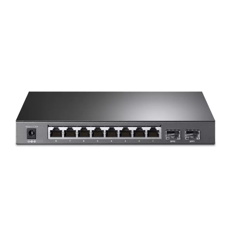 TP-Link JetStream 8 prievadų Gigabit Smart PoE+ jungiklis su 2 SFP lizdais