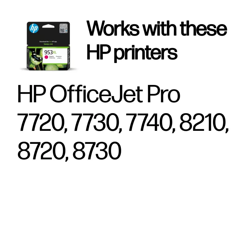 Originali HP 953XL didelės išeigos purpurinė kasetė