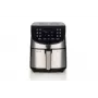 Ariete 4628 Airy Fryer Metal 7L oro gruzdintuvė, 1800 W, 7 L talpa, 2,8 kg kepimo talpa, 12 išankstinių programų, Max Crisp funkcija, temperatūra iki 200°, nelipnus krepšelis su grotelėmis, metalinis korpusas