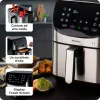 Ariete 4628 Airy Fryer Metal 7L oro gruzdintuvė, 1800 W, 7 L talpa, 2,8 kg kepimo talpa, 12 išankstinių programų, Max Crisp funkcija, temperatūra iki 200°, nelipnus krepšelis su grotelėmis, metalinis korpusas