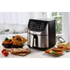 Ariete 4628 Airy Fryer Metal 7L oro gruzdintuvė, 1800 W, 7 L talpa, 2,8 kg kepimo talpa, 12 išankstinių programų, Max Crisp funkcija, temperatūra iki 200°, nelipnus krepšelis su grotelėmis, metalinis korpusas