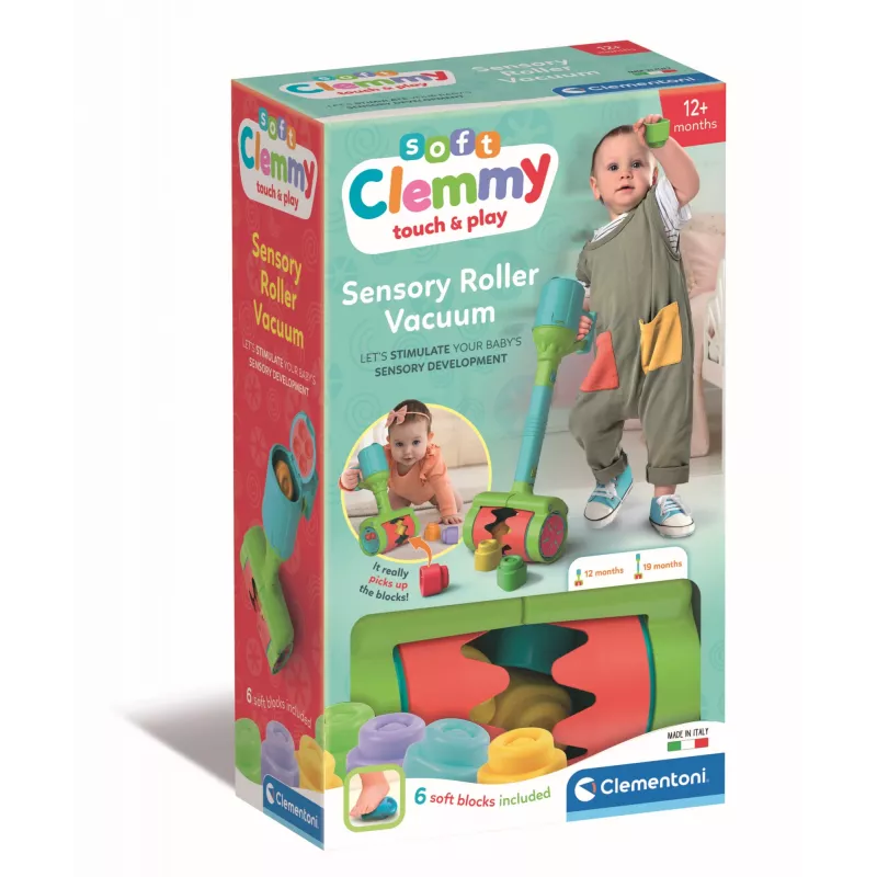 Clementoni Clemmy Soft statybinis dulkių siurblys, 6 dalių, nuo 1 metų