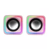 Mars Gaming MSCUBEP Pink kompaktiški RGB garsiakalbiai žaidimams 8W DSP garso procesorius