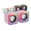 Mars Gaming MSCUBEP Pink kompaktiški RGB garsiakalbiai žaidimams 8W DSP garso procesorius