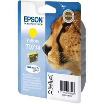 Epson Cheetah Singlepack Geltona T0714 DURABrite Ultra kasetė