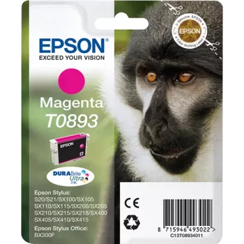 Epson T0893 DURABrite Ultra rašalinė kasetė, purpurinė, pigmentinis rašalas, 3,5 ml, 1 vnt.