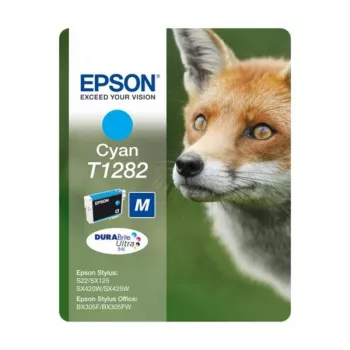 Epson Fox Singlepack Cyan T1282 DURABrite Ultra rašalas, žydra, 1 vnt.