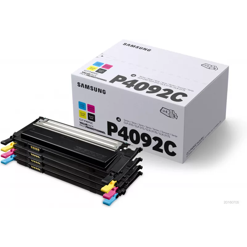 Samsung CLT-P4092C 4 vnt. juoda/cyan/magenta/geltona kasetės su toneriu