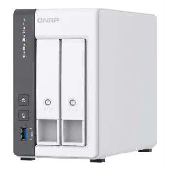 QNAP TS-216G NAS / saugojimo serveris, bokštas, Cortex-A55, 4 GB, HDD, balta