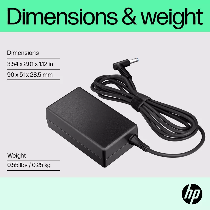 HP 65W Smart AC Adapter, suderinamas su HP ProBook 440 G6, HP ProBook 450 G6, HP ProBook x360 11...