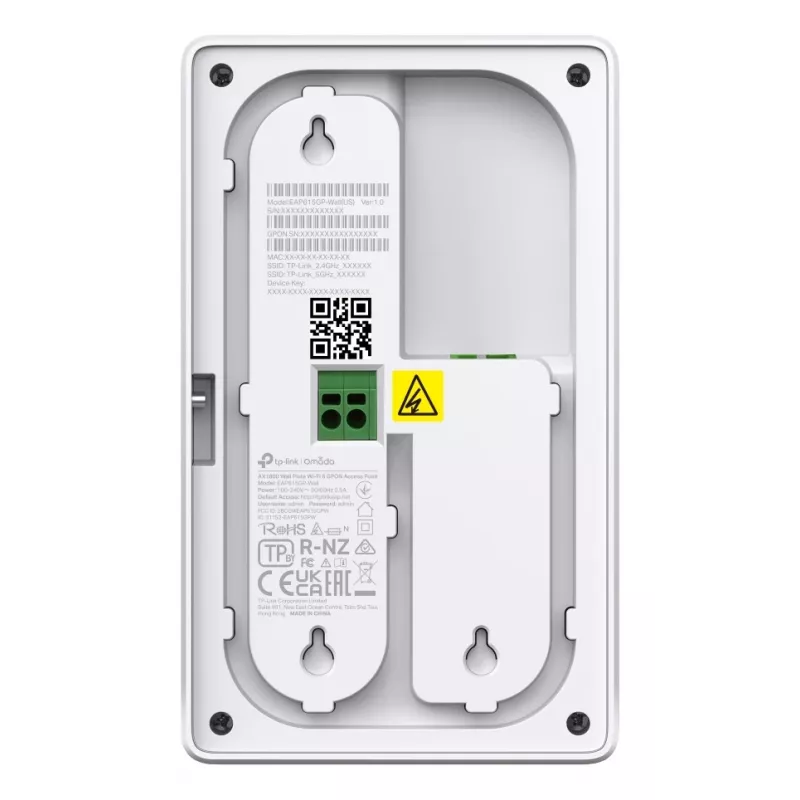 TP-Link Omada EAP625GP-WALL belaidžio tinklo prieigos taškas 1201 Mbit/s Baltas PoE