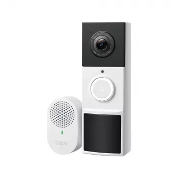 TP-Link Tapo D210 vaizdo durų skambutis su D100C garsiniu signalu, 3 MP, 2K, belaidis
