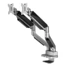 Universalus ergonomiškas dviejų monitorių stovas ant stalo, dujinis spyruoklinis 17-35 15kg, VESA 75x75 / 100x100, ER-446