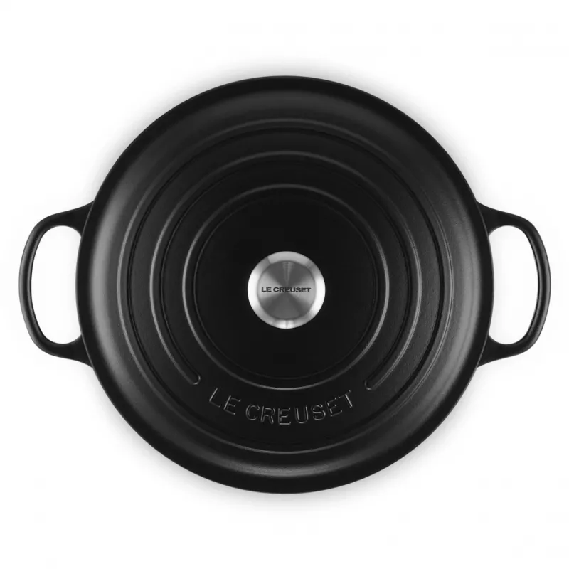 Le Creuset Signature Apvalus Ketaus Puodas 8,1L Juodas 30cm