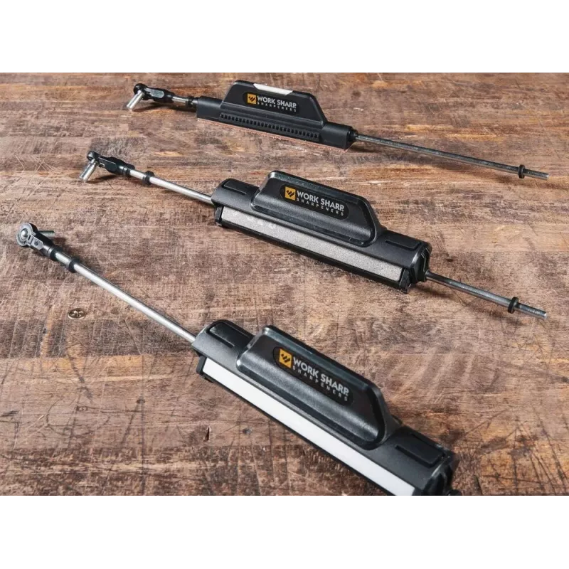 Rankinis peilių galąstuvas Work Sharp Precision Adjust Elite 09DX066 – reguliuojamas kampas, deimantiniai akmenys, odinis apdaila, nailoninis korpusas